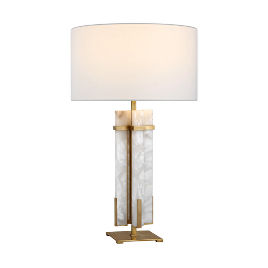 Ian K. Fowler Malik Large Alabaster Table Lamp - Brass Table Lamp Bloomingdales Lighting Alabaster  