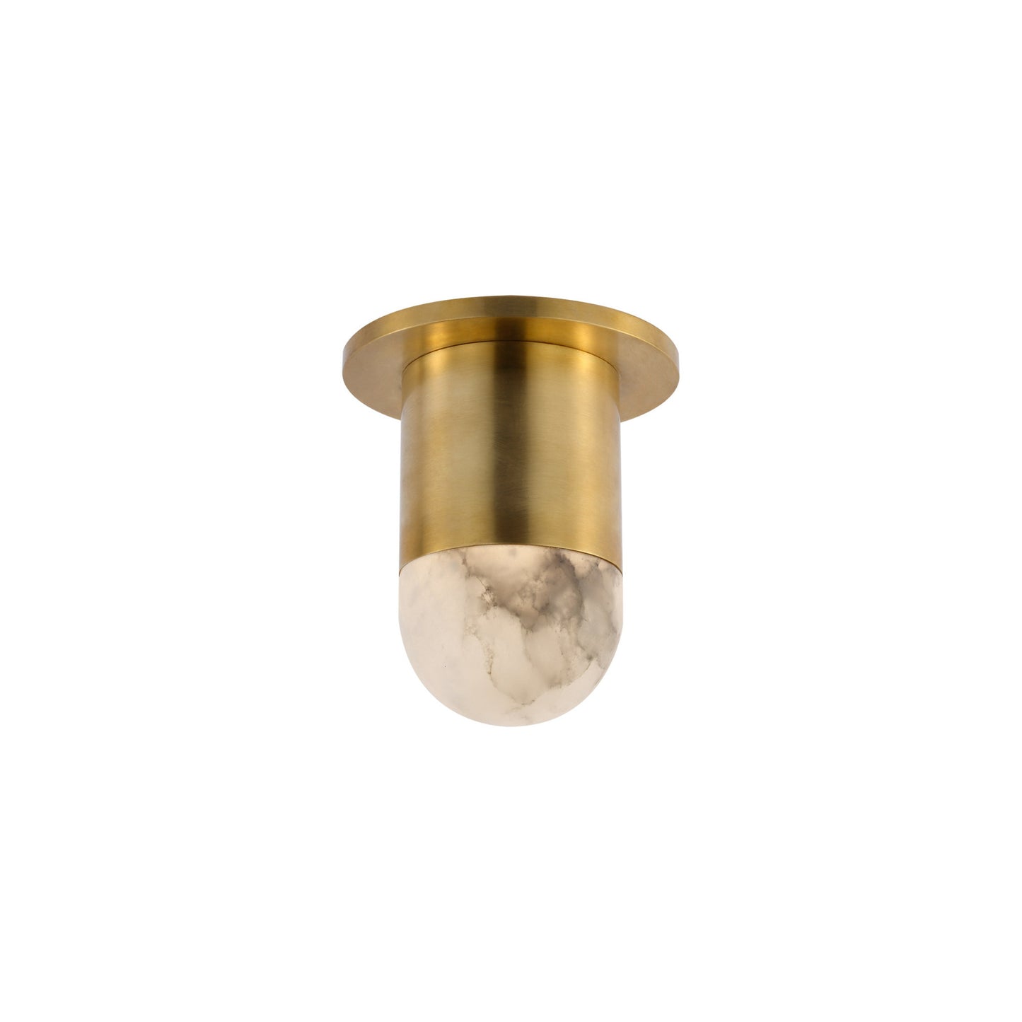 Kelly Wearstler Melange Alabaster Mini Monopoint Flush Mount - Brass Ceiling Flush Mount Bloomingdales Lighting Brass