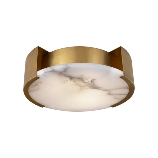 Kelly Wearstler Melange Small Alabaster Flush Mount Ceiling Light - Brass Ceiling Flush Mount Bloomingdales Lighting Brass Small