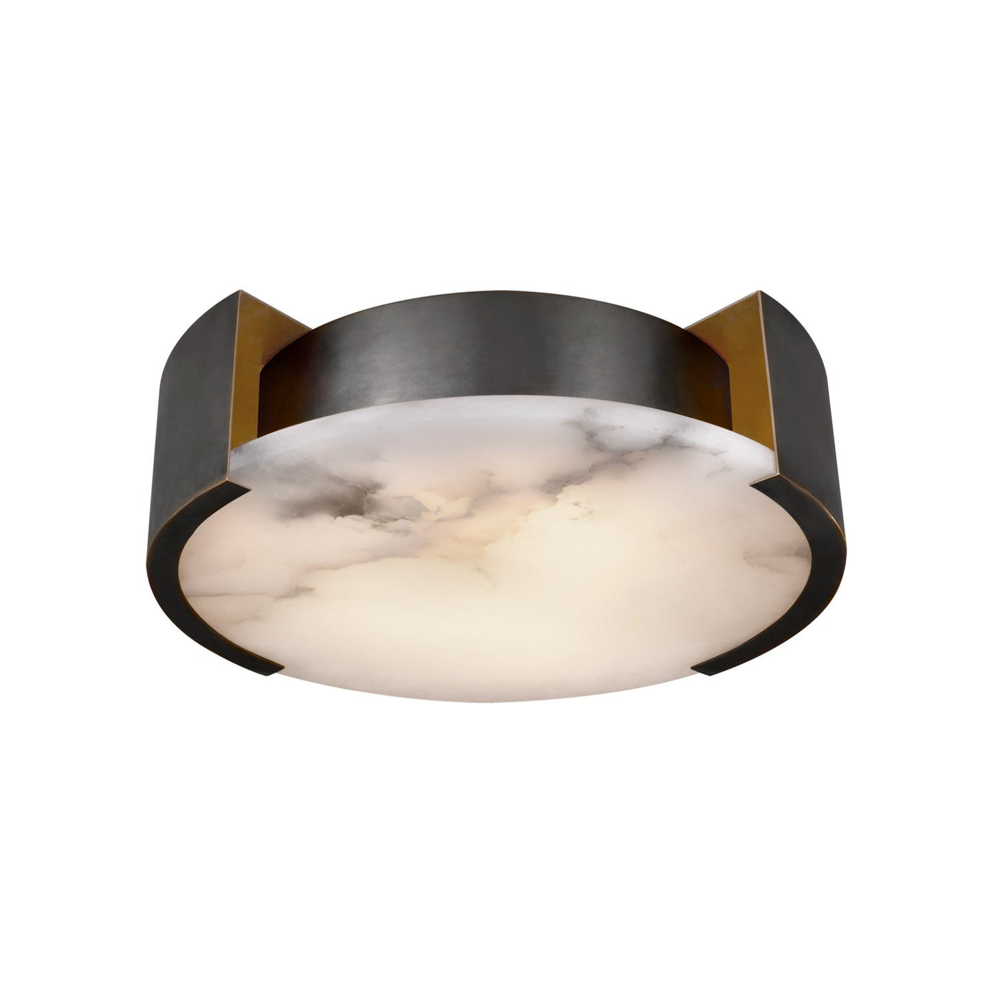 Kelly Wearstler Melange Small Alabaster Flush Mount Ceiling Light - Bronze Ceiling Flush Mount Bloomingdales Lighting Bronze Small