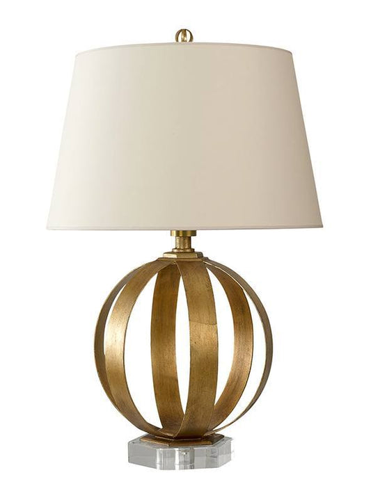 E. F. Chapman Metal Banded Table Lamp - Gilded Iron Table Lamp Bloomingdales Lighting   