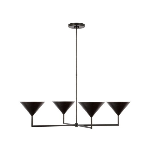 Paloma Contreras Orsay 4-Funnel XL Chandelier - Bronze Pendant Light Bloomingdales Lighting Bronze  