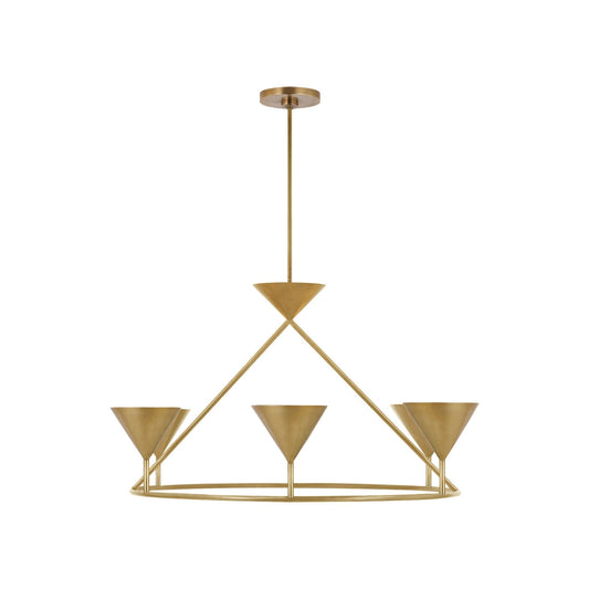 Paloma Contreras Orsay Large Ring Chandelier - Brass Pendant Light Bloomingdales Lighting Brass  