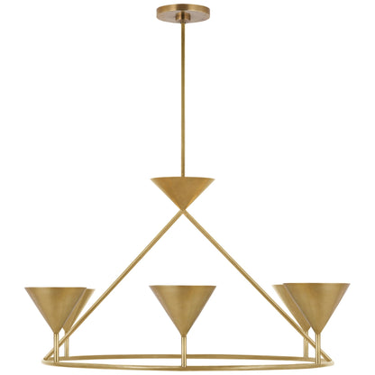 Paloma Contreras Orsay Large Ring Chandelier - Brass Pendant Light Bloomingdales Lighting   