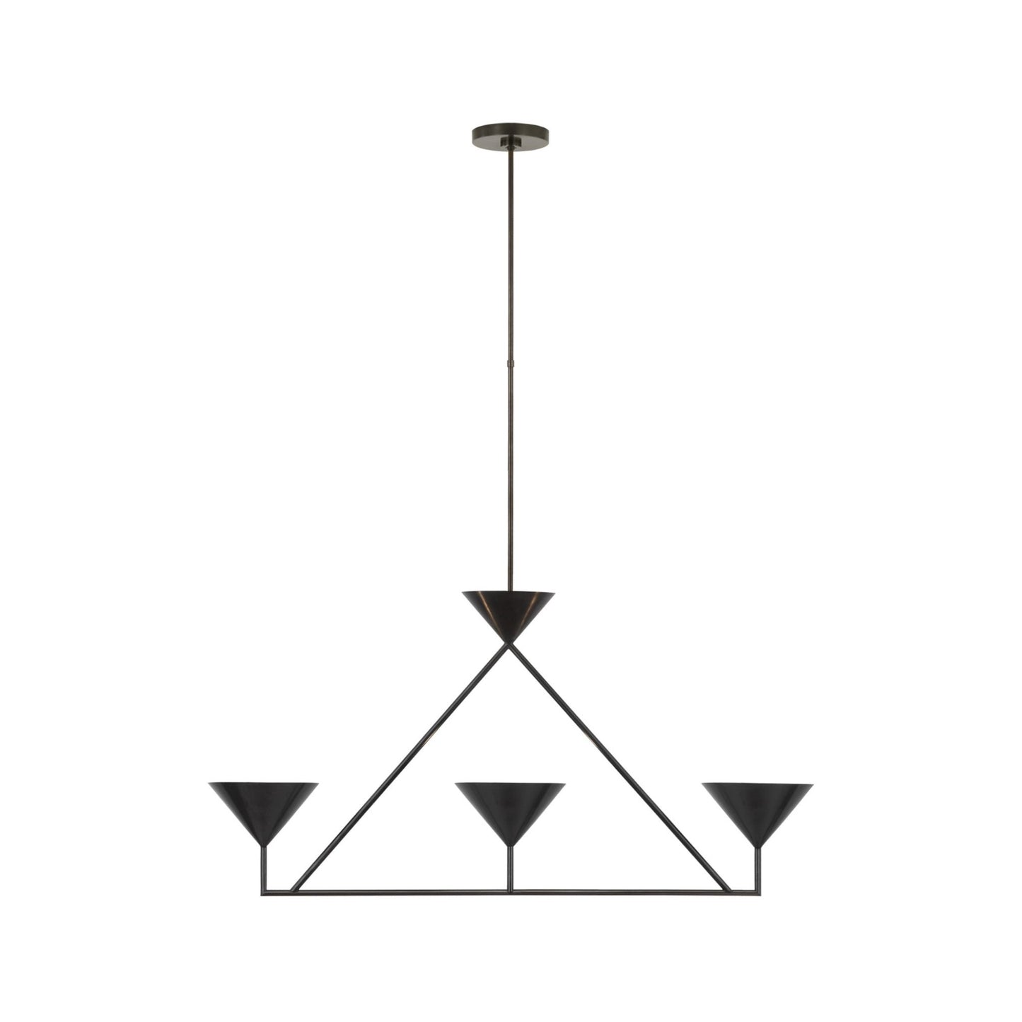 Paloma Contreras Orsay Medium 3-Light Linear Chandelier - Bronze Pendant Light Bloomingdales Lighting Bronze  