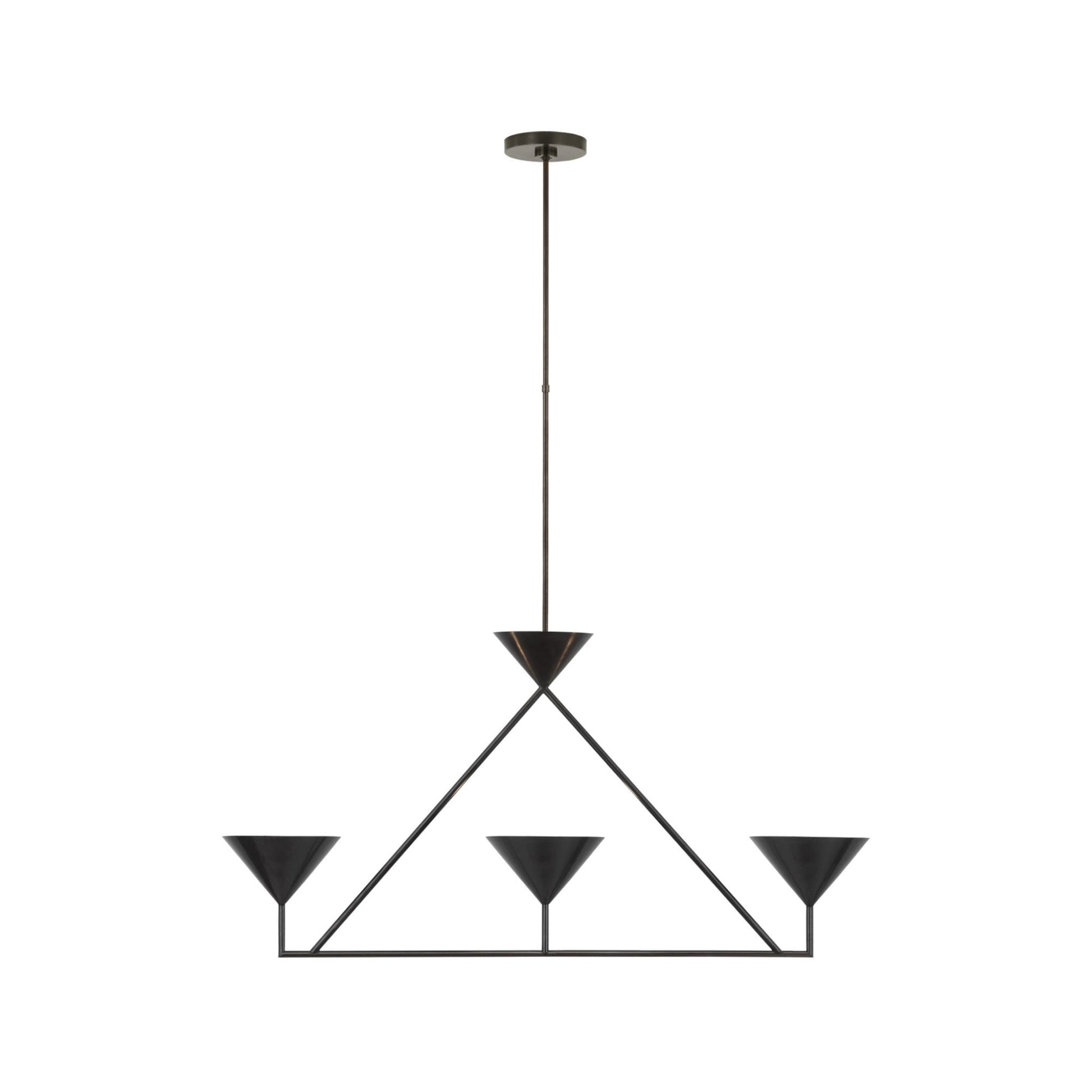 Paloma Contreras Orsay Medium 3-Light Linear Chandelier - Bronze Pendant Light Bloomingdales Lighting Bronze  