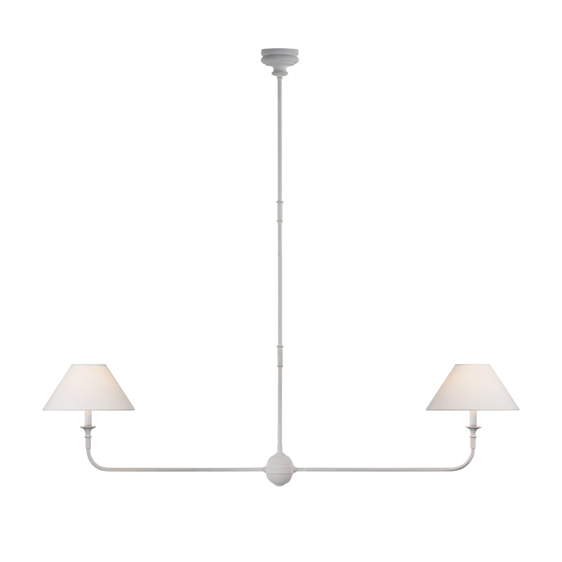 Thomas O'Brien Piaf Large Two-Light Linear Pendant Light - Plaster White Pendant Light Bloomingdales Lighting Plaster White  