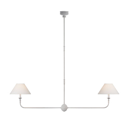 Thomas O'Brien Piaf Large Two-Light Linear Pendant Light - Plaster White Pendant Light Bloomingdales Lighting Plaster White  