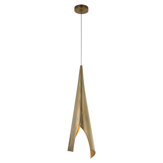 Kelly Wearstler Piel Wrapped Pendant Light - Brass Pendant Light Bloomingdales Lighting   