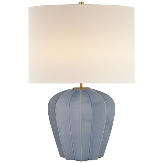 AERIN Pierrepont Stone Ceramic Table Lamp - Polar Blue Table Lamp Bloomingdales Lighting Polar Blue  