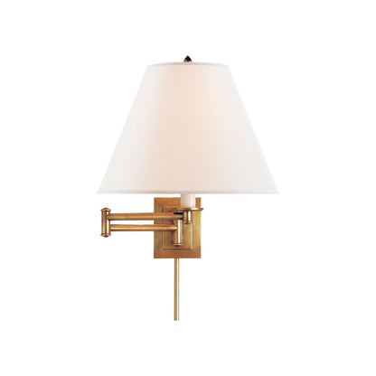 Studio VC Primitive Swing Arm Linen Wall Sconce - Brass Wall Light Bloomingdales Lighting   