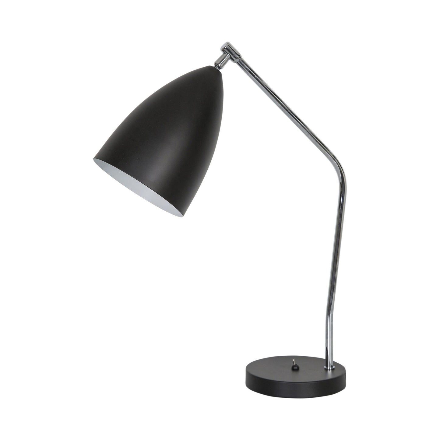 Ravello Black Metal Table Lamp - Polished Nickel Table Lamp Bloomingdales Lighting Polished Nickel  