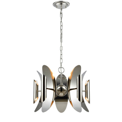 STRATO Abstract Hardware With Stainless Steel Pendant Light - Polished Nickel Pendant Light CLA Lighting   