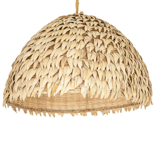 Sade Large Coconut Thin Dome Pendant Light Pendant Light Bisque Interiors Large  