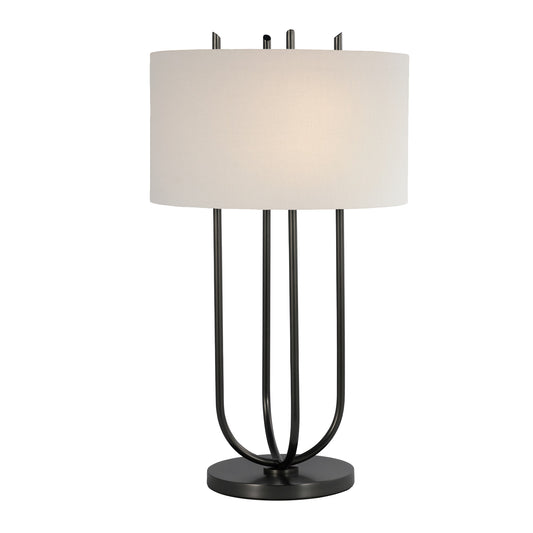 Leah Martin Sarai Linen Table Lamp - Bronze Table Lamp Bloomingdales Lighting   