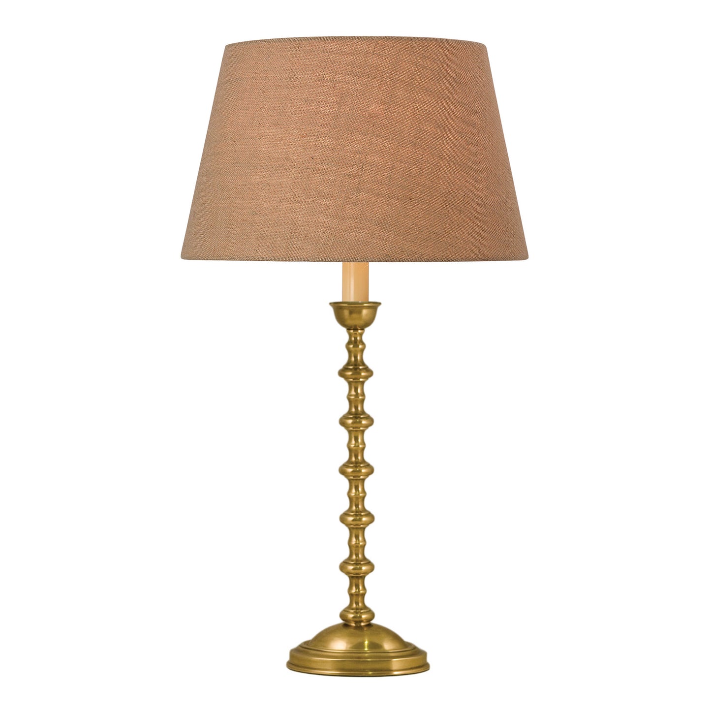 Scarlett Candlestick Table Lamp - Brass Table Lamp Bloomingdales Lighting Brass Copper Silk