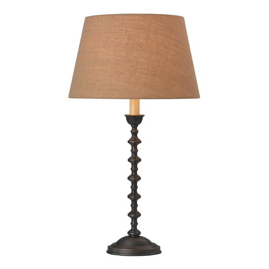 Scarlett Candlestick Table Lamp - Bronze Table Lamp Bloomingdales Lighting Bronze Copper Silk