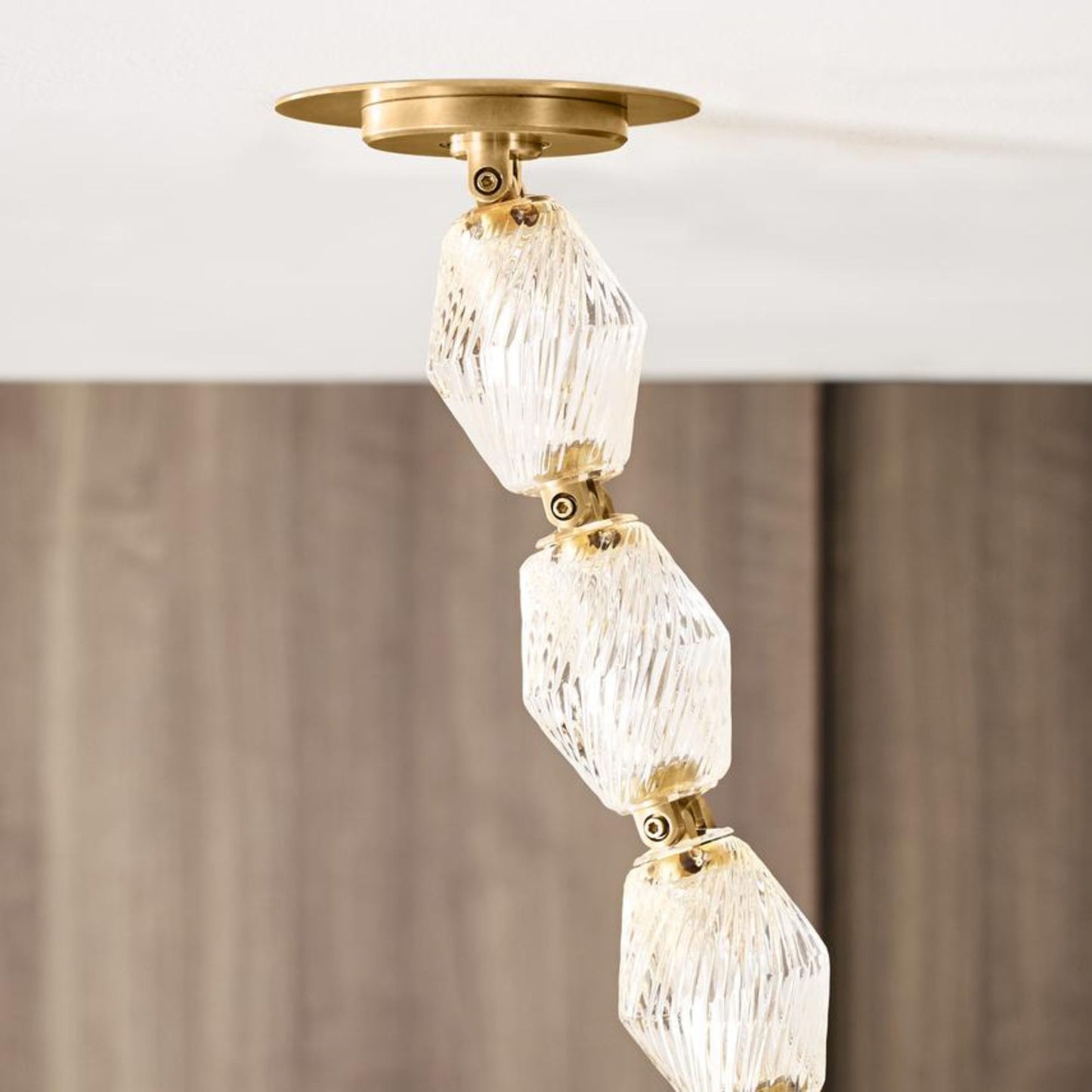 Sean Lavin Brass and Crystal Collier 48 Pendant Light Pendant Light Bloomingdales Lighting   