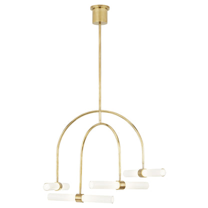 Sean Lavin Calumn 4-Light Natural Brass Chandelier Pendant Light Bloomingdales Lighting   