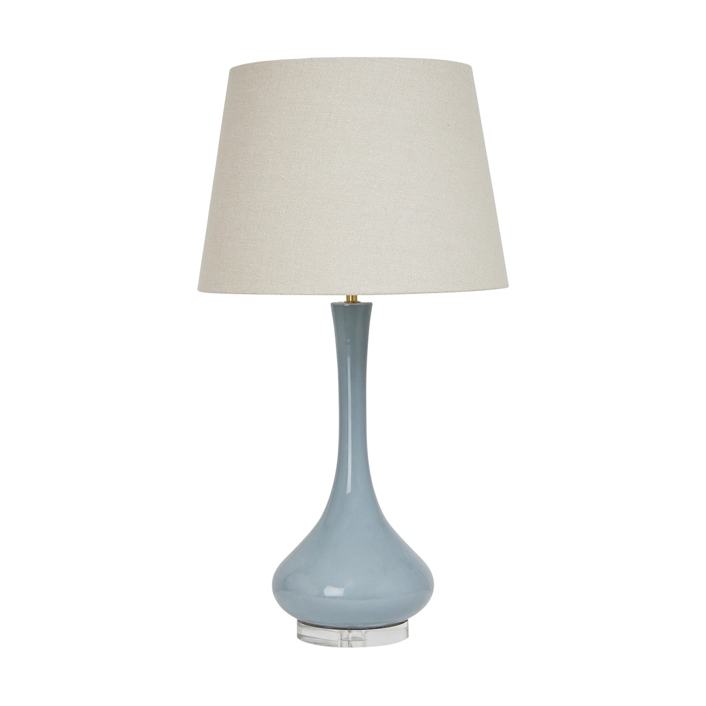 Sofia Classic Table Lamp - Soft Blue Table Lamp Bloomingdales Lighting Soft Blue New Coconut Linen