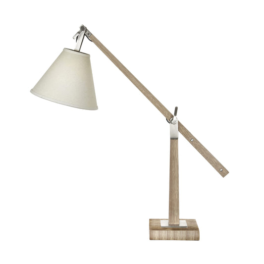 Sonora Table Lamp with Adjustable Arm - Oak Table Lamp Bloomingdales Lighting Oak  