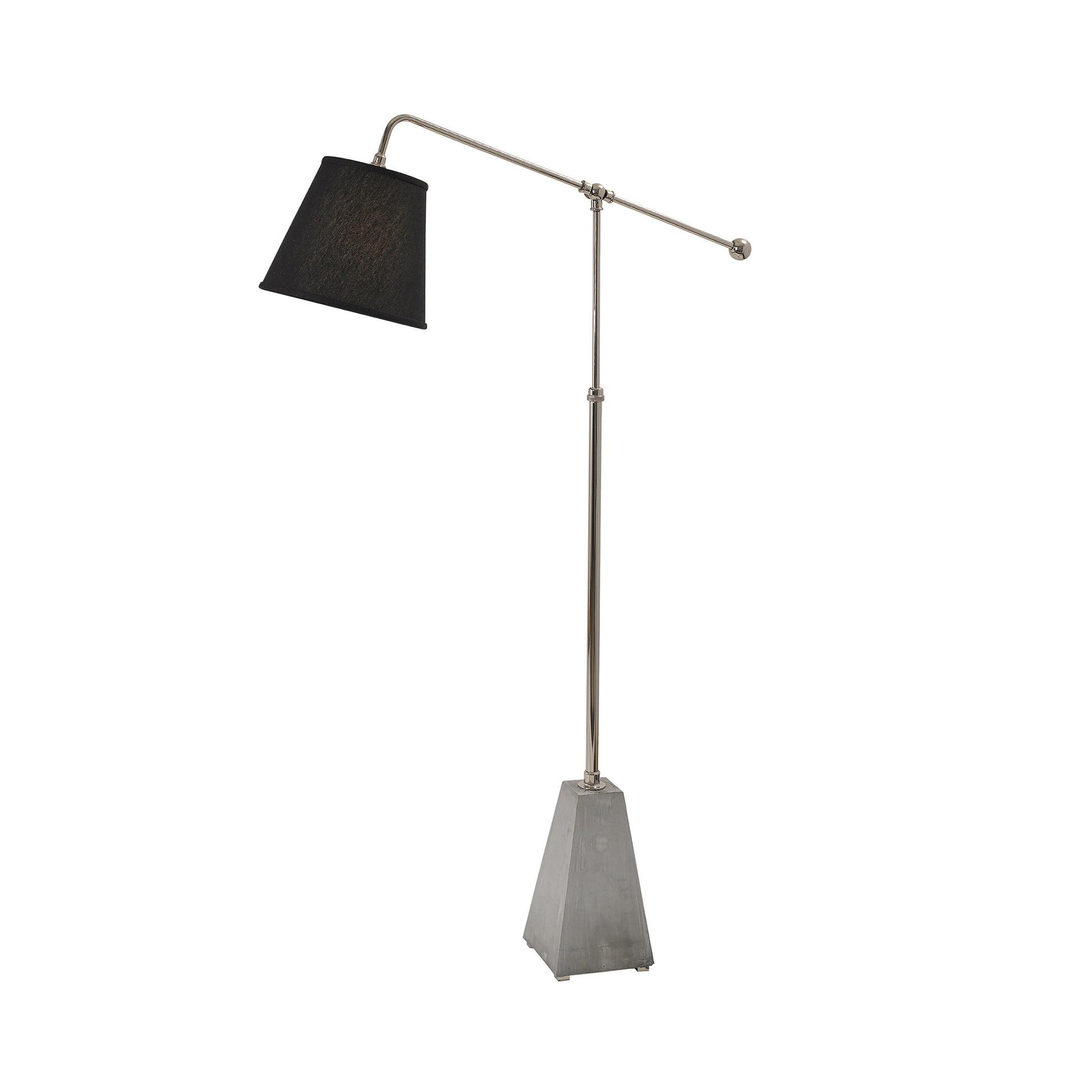 Stone Base Floor Lamp - Polished Nickel Floor Lamp Bloomingdales Lighting Black Linen