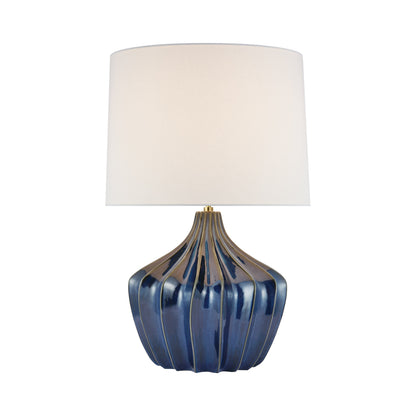 Champalimaud Sur Large Linen Table Lamp - Blue Table Lamp Bloomingdales Lighting Blue  