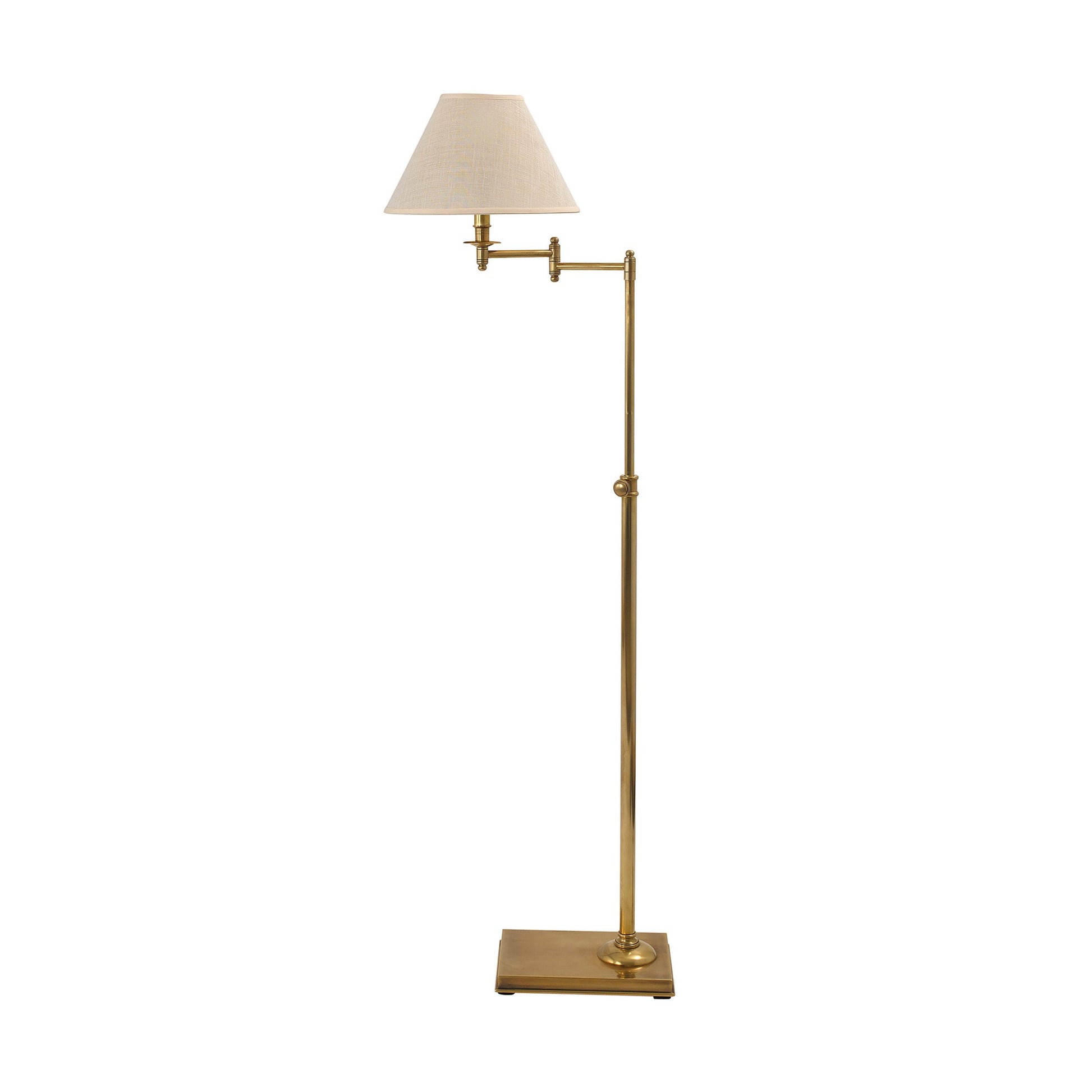 Swing-Arm Adjustable Floor Lamp - Brass Floor Lamp Bloomingdales Lighting   