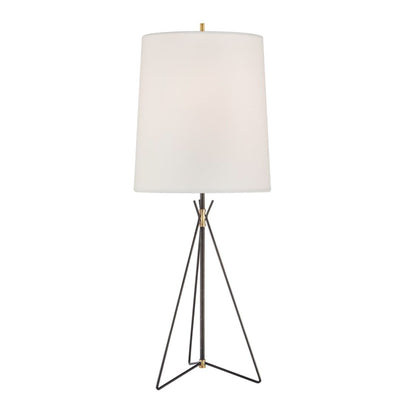 Thomas O'Brien Tavares Large Linen Table Lamp - Aged Iron, Brass Table Lamp Bloomingdales Lighting   