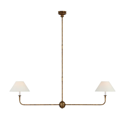 Thomas O'Brien Piaf Large Two-Light Linear Pendant Light - Gild Pendant Light Bloomingdales Lighting Gild  