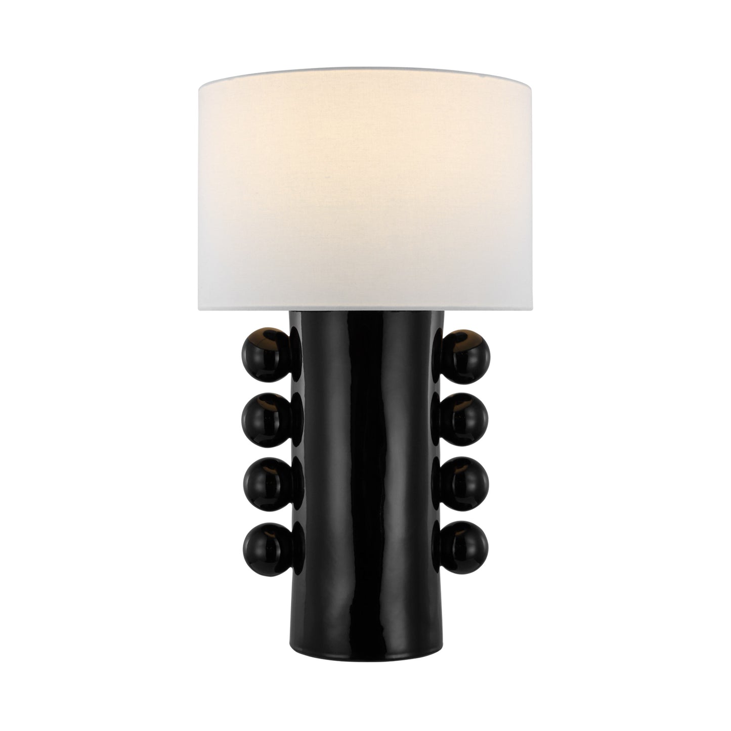 Kelly Wearstler Tiglia Linen Tall Table Lamp - Black Table Lamp Bloomingdales Lighting Black Large 