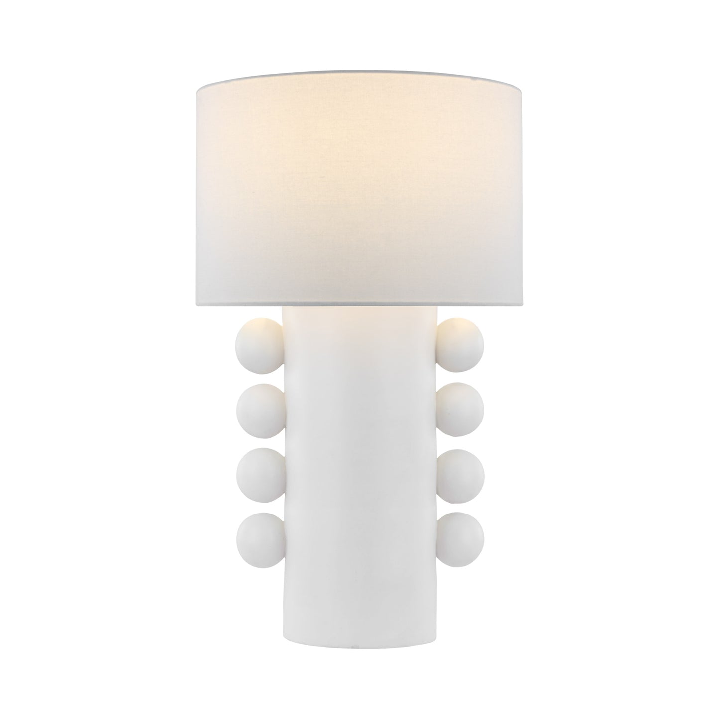 Kelly Wearstler Tiglia Linen Tall Table Lamp - White Table Lamp Bloomingdales Lighting White Large 