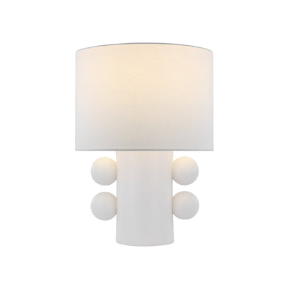 Kelly Wearstler Tiglia Linen Low Table Lamp - Black Table Lamp Bloomingdales Lighting White Small 