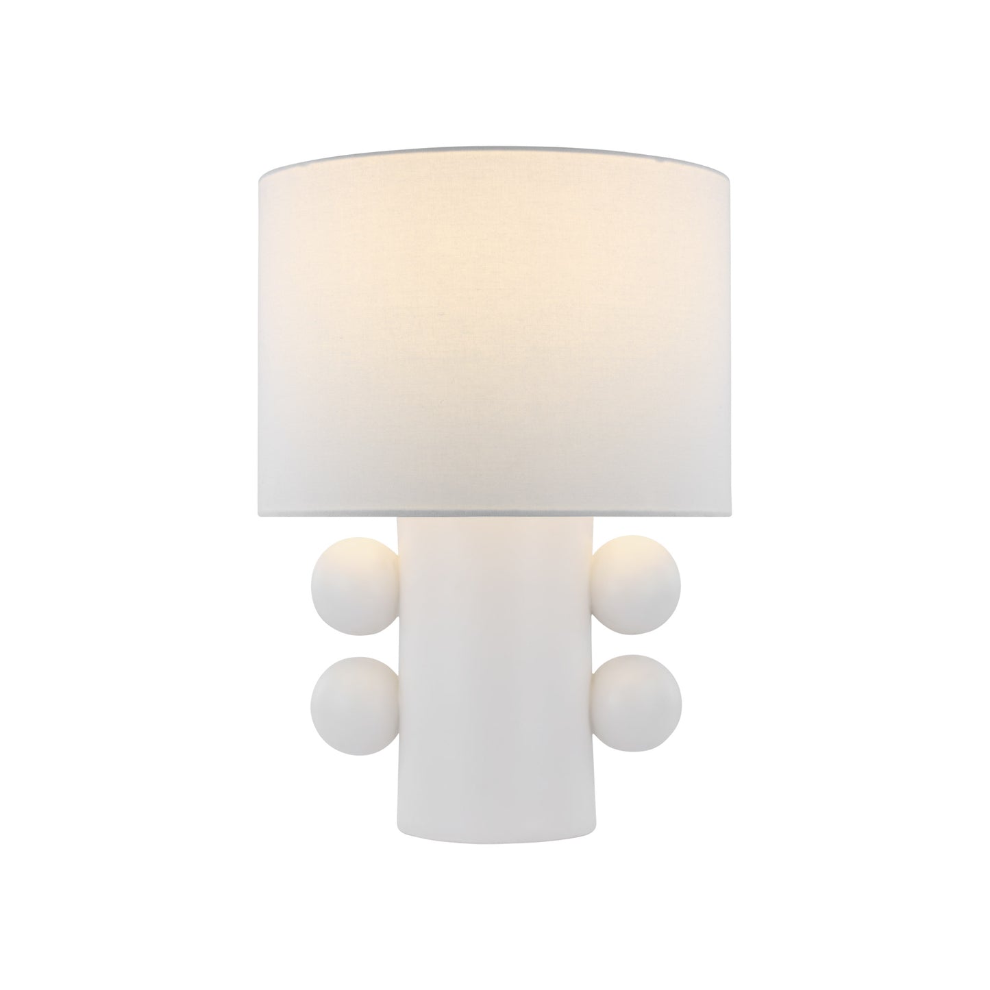 Kelly Wearstler Tiglia Linen Tall Table Lamp - White Table Lamp Bloomingdales Lighting White Small 