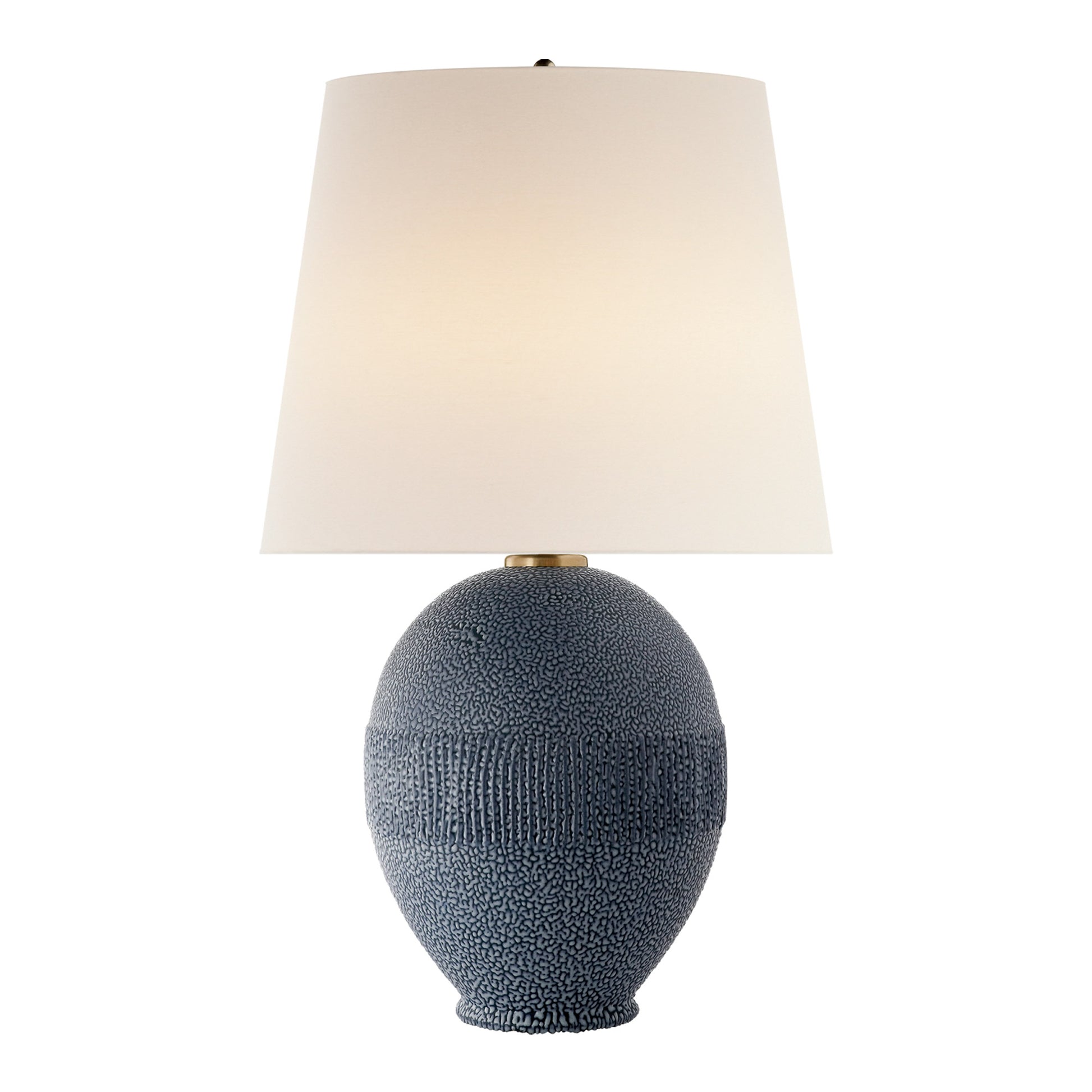 AERIN Toulon Organic Ceramic Table Lamp - Beaded Blue Table Lamp Bloomingdales Lighting Beaded Blue  