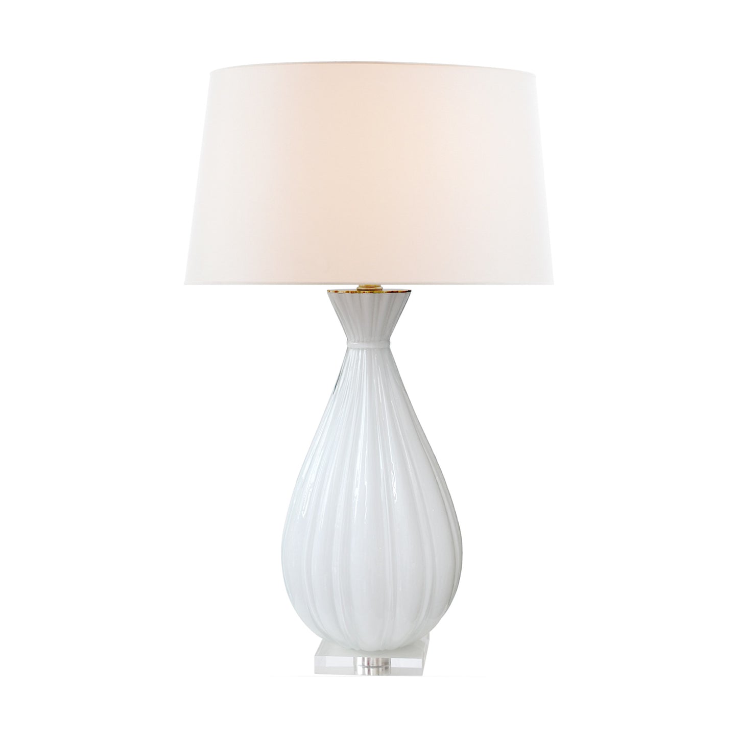 Julie Neill Treviso Large Ceramic Table Lamp - Matte White Table Lamp Bloomingdales Lighting   