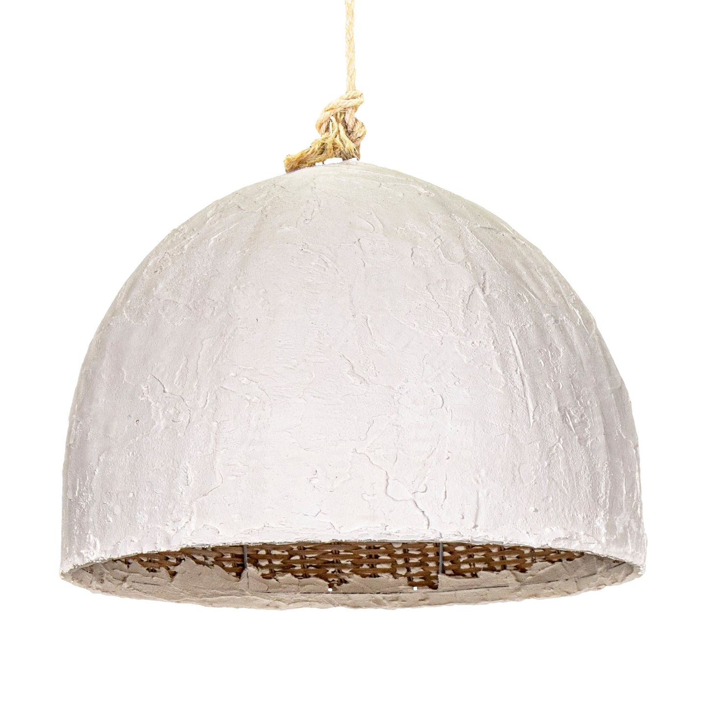 Chinara Extra Large Clay Dome Pendant Light Pendant Light Bisque Interiors Large  