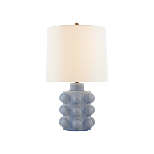 AERIN Vedra Medium Linen Table Lamp - Blue Table Lamp Bloomingdales Lighting Blue  