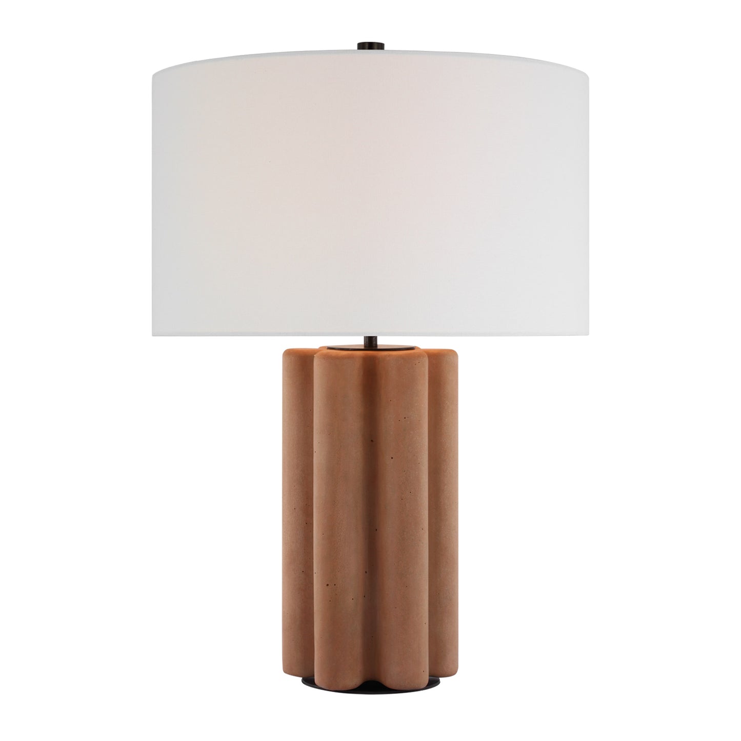 Kelly Wearstler Vellig Medium Linen Table Lamp - Terracotta Table Lamp Bloomingdales Lighting Terracotta  