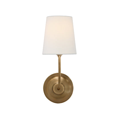 Thomas O'Brien Vendome Linen Single Wall Sconce - Brass Wall Light Bloomingdales Lighting Brass  