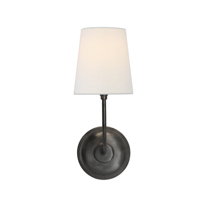 Thomas O'Brien Vendome Linen Single Wall Sconce - Bronze Wall Light Bloomingdales Lighting Bronze  