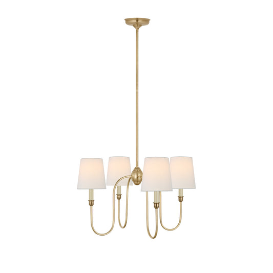 Thomas O'Brien Vendome Small Chandelier - Brass Pendant Light Bloomingdales Lighting Small  