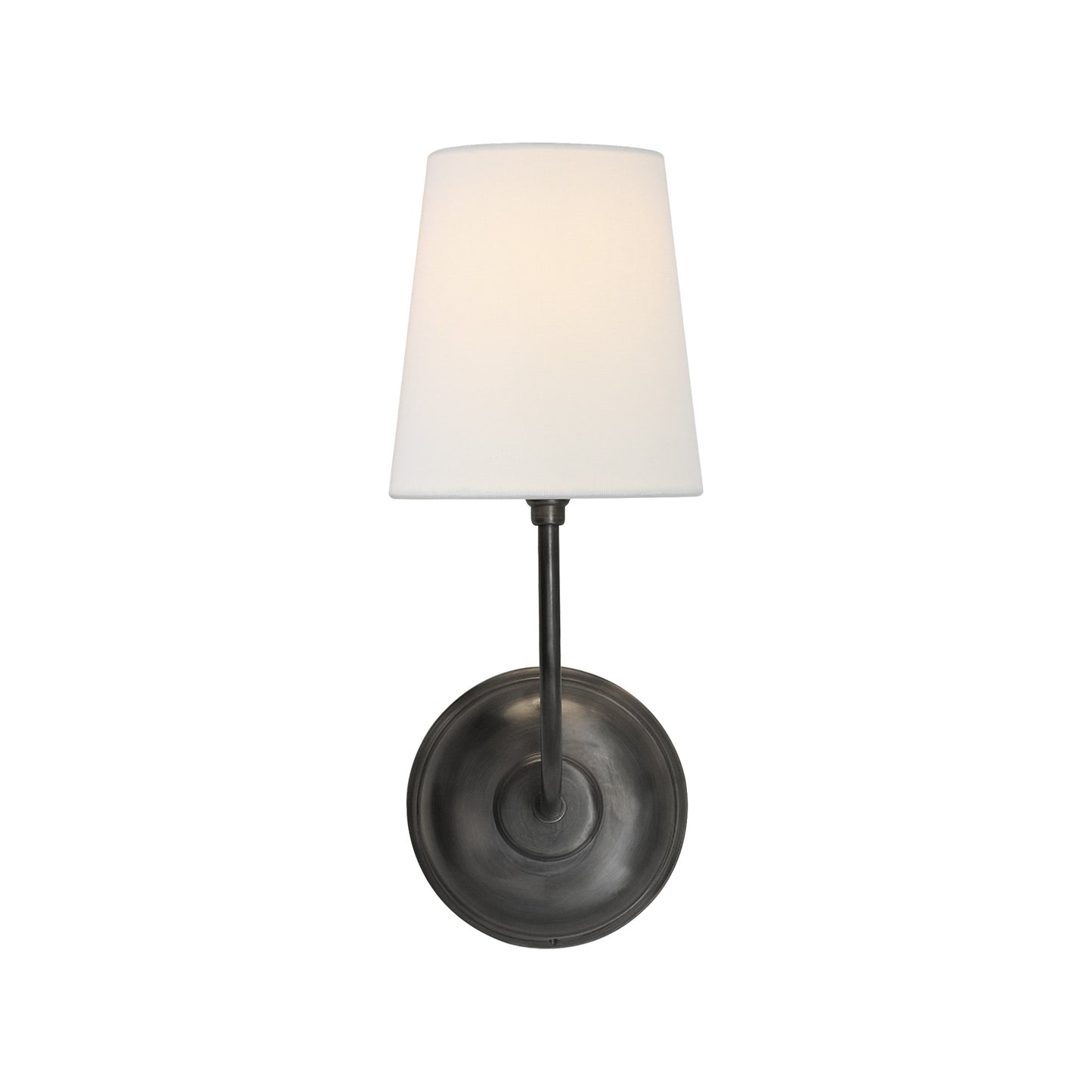 Thomas O'Brien Vendome Linen Single Wall Sconce - Brass Wall Light Bloomingdales Lighting Bronze  