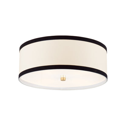 Kate Spade Walker Medium Flush Mount Ceiling Light - Black Trim Ceiling Flush Mount Bloomingdales Lighting Black Trim Medium