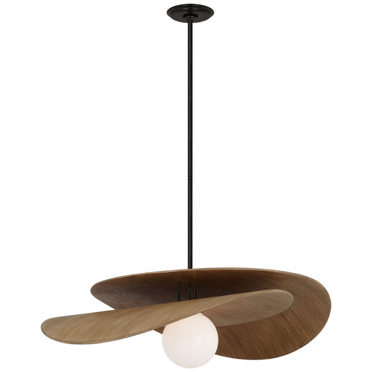 Windsor Smith Natural Oak Mahalo 32" Tiered Pendant Light Pendant Light Bloomingdales Lighting   