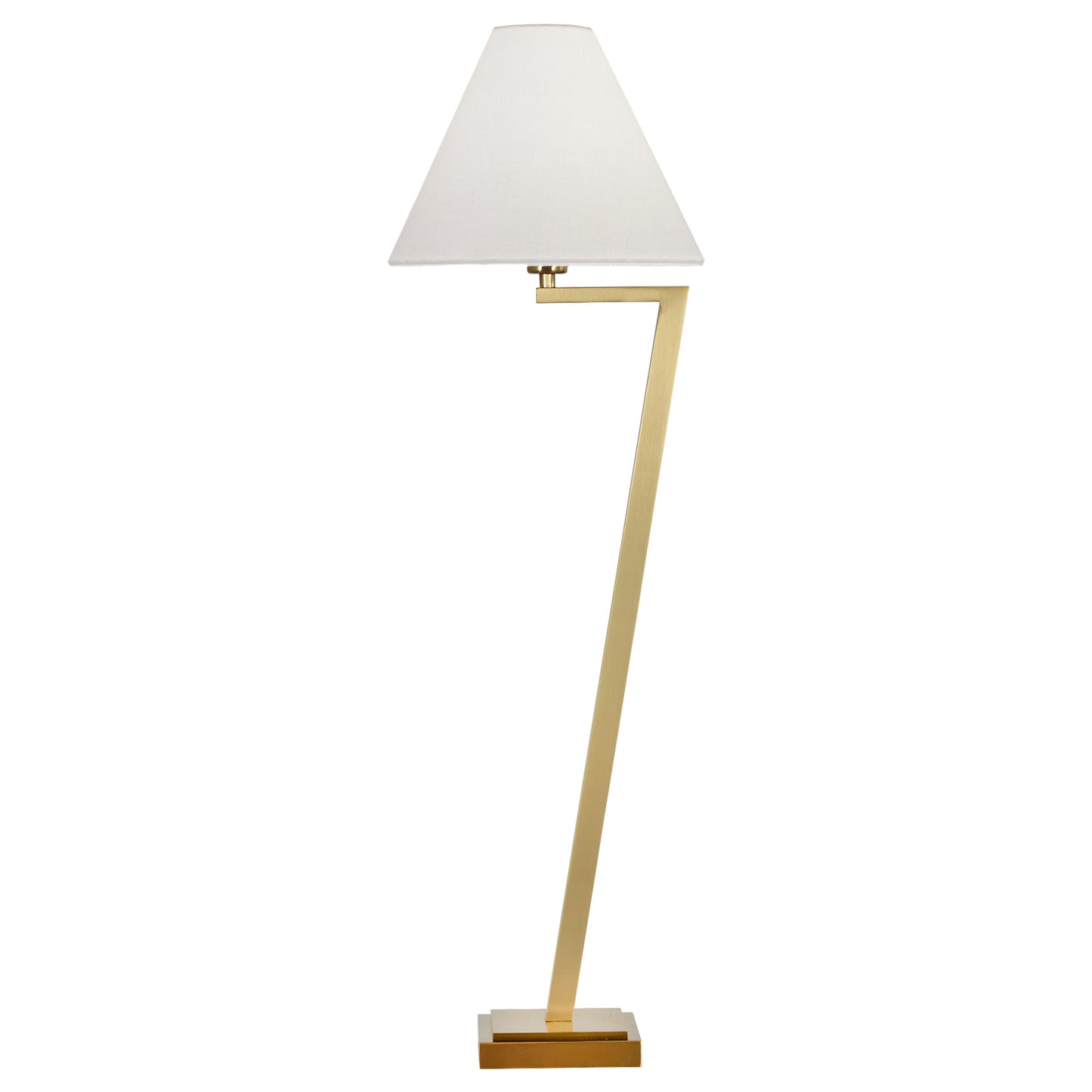 Leah Martin Zaya Left Linen Buffet Lamp - Brass Table Lamp Bloomingdales Lighting Left  