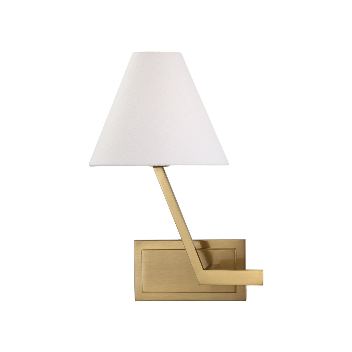 Leah Martin Zaya Left Linen Wall Sconce - Bronze Wall Light Bloomingdales Lighting Brass Left 