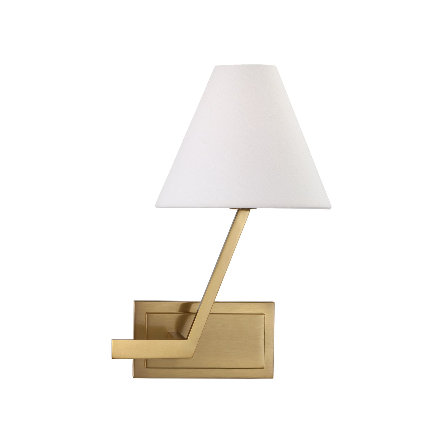 Leah Martin Zaya Left Linen Wall Sconce - Bronze Wall Light Bloomingdales Lighting Brass Right 