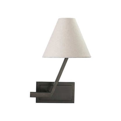 Leah Martin Zaya Left Linen Wall Sconce - Bronze Wall Light Bloomingdales Lighting Bronze Right 