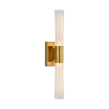 AERIN Brenta Horizontal Glass Wall Sconce - Brass Wall Light Bloomingdales Lighting   